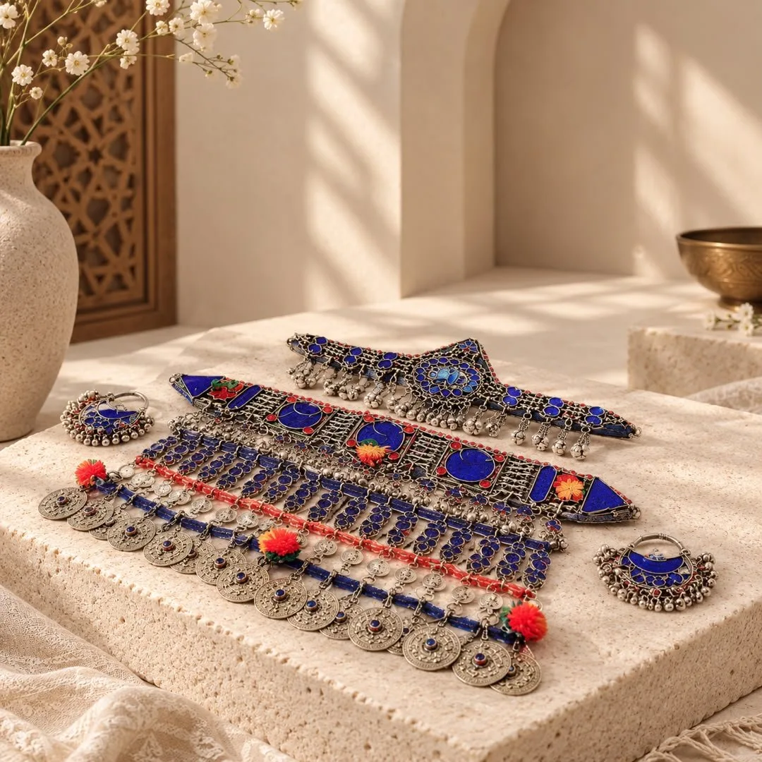 Kuchi-Style Jewelry Set